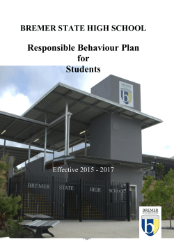 Responsible Behaviour Plan 2015