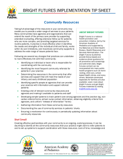 Community Resources - Bright Futures