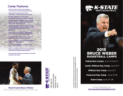 Camp Brochure - Bruce Weber Basketball Camps