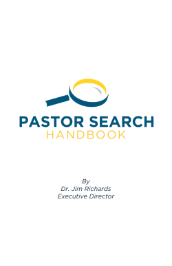Pastor Search Handbook - Southern Baptists of Texas Convention