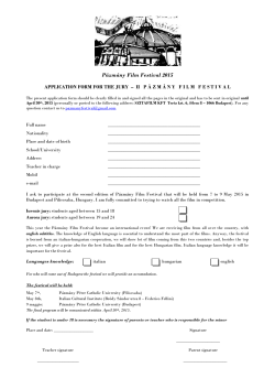 application form for the jury
