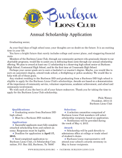 Scholarship App - Burleson Lions Club