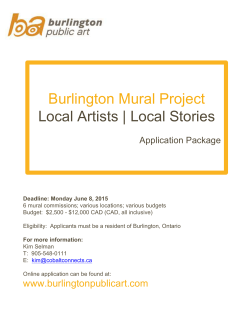 Burlington Mural Project Local Artists | Local Stories