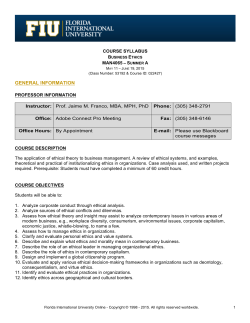 general information - FIU College of Business