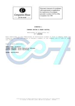 THE COMPANIES ACT 2006 - C-7