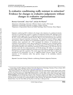 Is evaluative conditioning really resistant to extinction? Evidence for