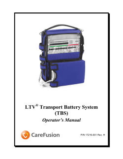 LTV TBS Operator`s Manual