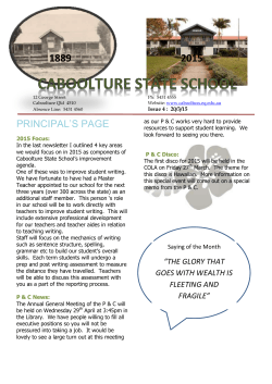 newsletter-2015-03-20 - Caboolture State School