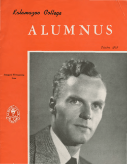 Kalamazoo College Alumnus (October, 1949)