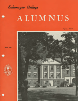 Kalamazoo College Alumnus (April, 1950)