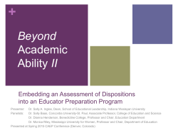 Beyond Academic Ability II
