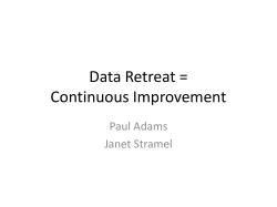 Data Retreat = Continuous Improvement