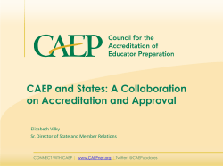 CAEP and States: A Collaboration on Accreditation and Approval