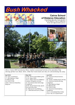 Term-One-Newsletter-2015 - Cairns School of Distance Education