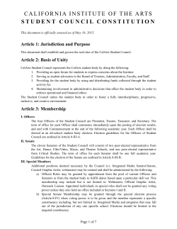 Student Council Constitution rev Feb. 25, 2015