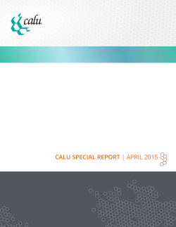 CALU SPECIAL REPORT | APRIL 2015