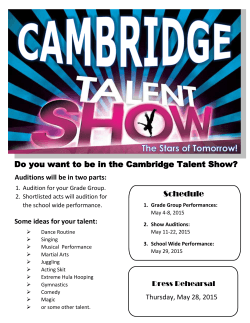 Cambridge Talent Show