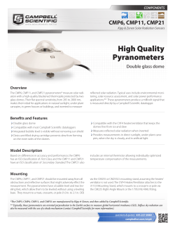 High Quality Pyranometers