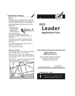 2015 Leader Application - Letter Paper Size