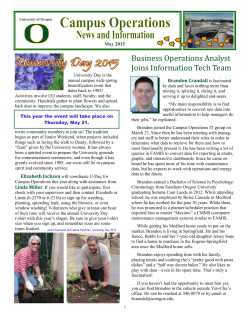 May 2015 - Campus Operations