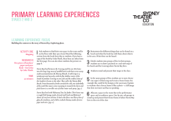 PRIMARY LEARNING EXPERIENCES