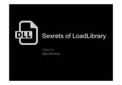 Sexrets of LoadLibrary