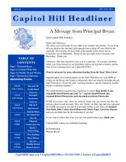 May 15th Headliner - Capitol Hill Magnet School