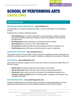 Useful Links - Creative and Performing Arts