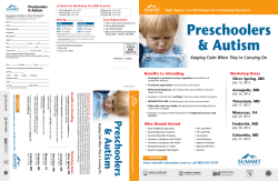 Preschoolers & Autism - Summit Professional Education