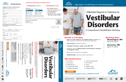 Vestibular Disorders - Summit Professional Education