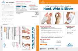 Hand, Wrist & Elbow - Summit Professional Education
