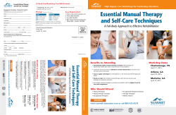 Essential Manual Therapy and Self-Care Techniques