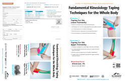 Fundamental Kinesiology Taping Techniques for the Whole Body