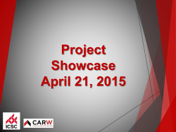 the project showcase presentations