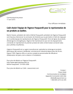CP 17-04-2015 FR - CaSA | Connect