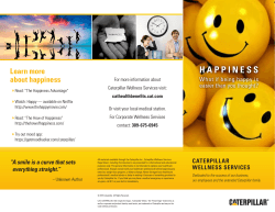 Happiness tri-fold brochure - Cat Health Benefits