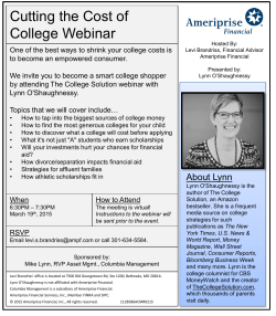 Cutting the Cost of College Webinar
