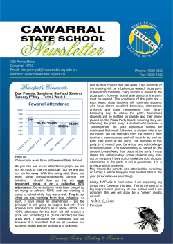 Newsletter 05-05-2015 - Cawarral State School