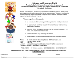 Grade 1-6 Literacy & Numeracy Worksop hosted by Trustee Cathy