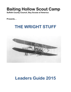 THE WRIGHT STUFF Leaders Guide 2015