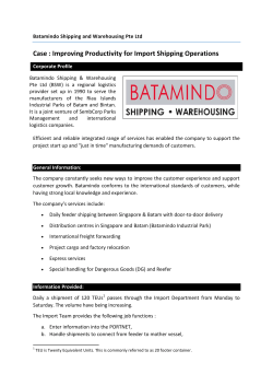 Batamindo Shipping and Warehousing Pte Ltd