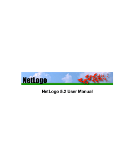 NetLogo 5.2 User Manual - The Center for Connected Learning and