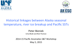 Historical linkages between Alaska seasonal temperature