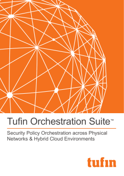 Tufin Orchestration Suiteâ¢