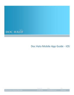 Doc Halo Mobile App Guide - iOS