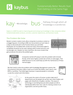 Kaybus Company Overview 111914