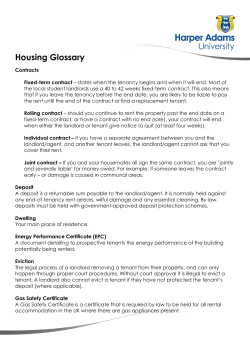 Housing Glossary - Harper