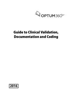 Guide to Clinical Validation, Documentation and