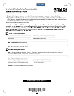 Beneficiary Change Form