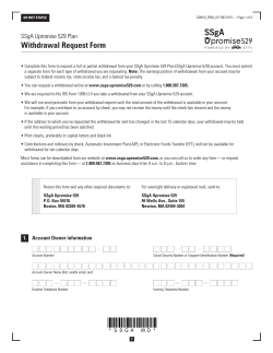 Withdrawal Request Form